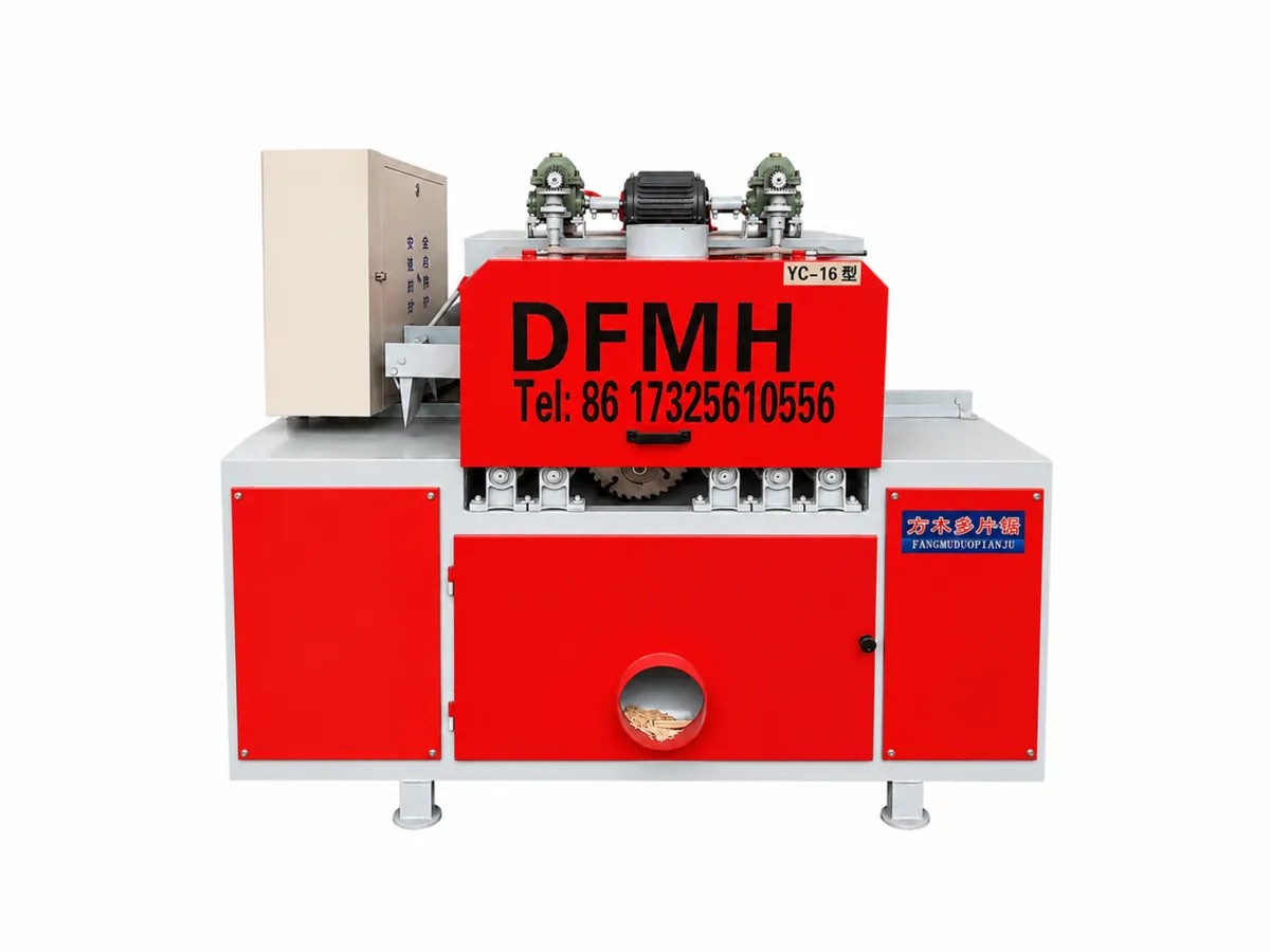 Square timber multi rip saw