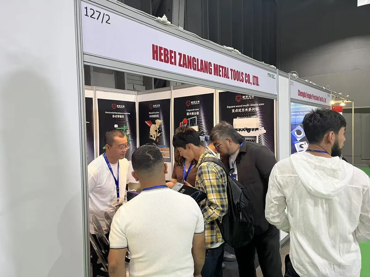 Zanglang booth at the Almaty woodworking exhibition